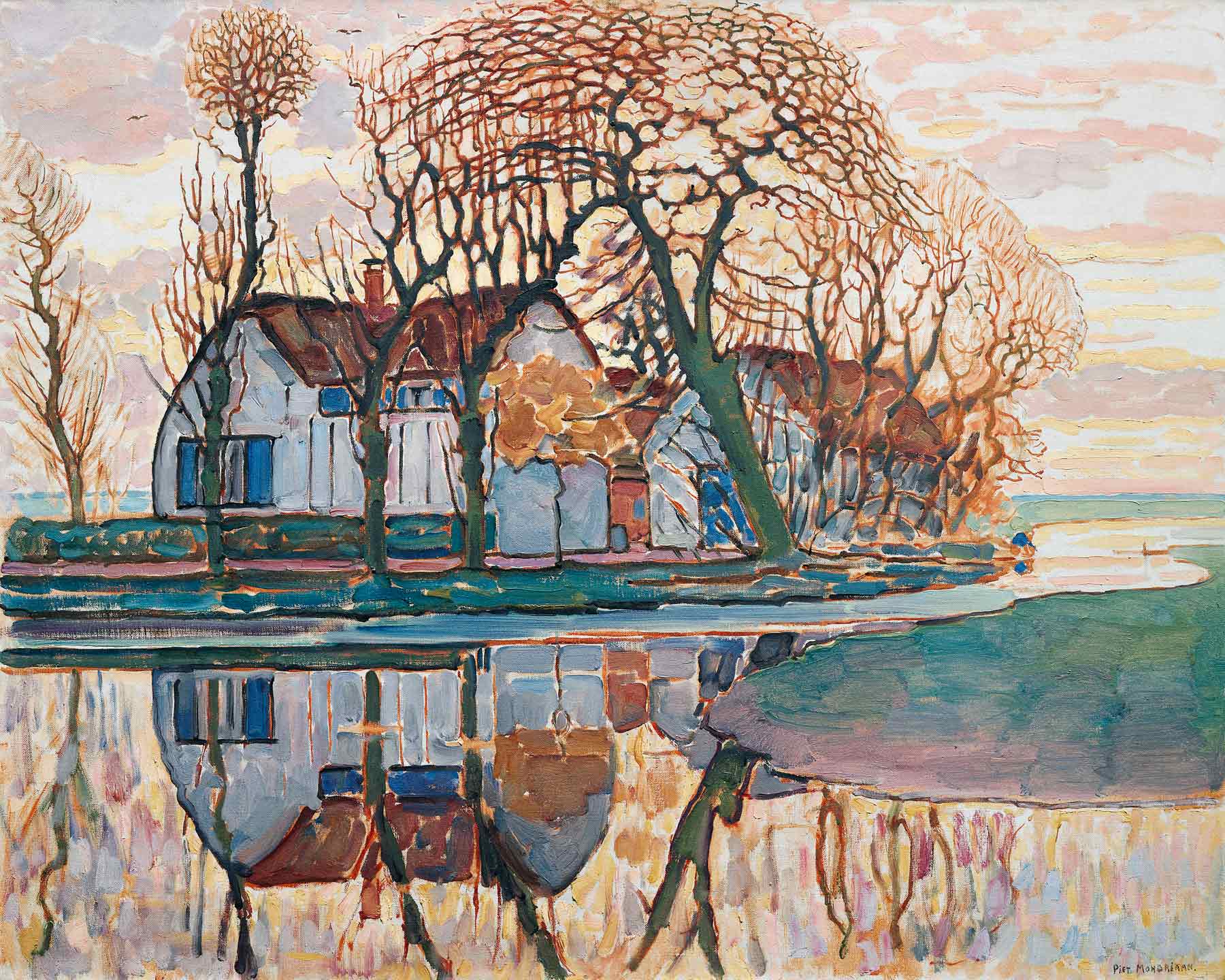 Farm near Duivendrecht by Piet Mondrian, c. 1916
