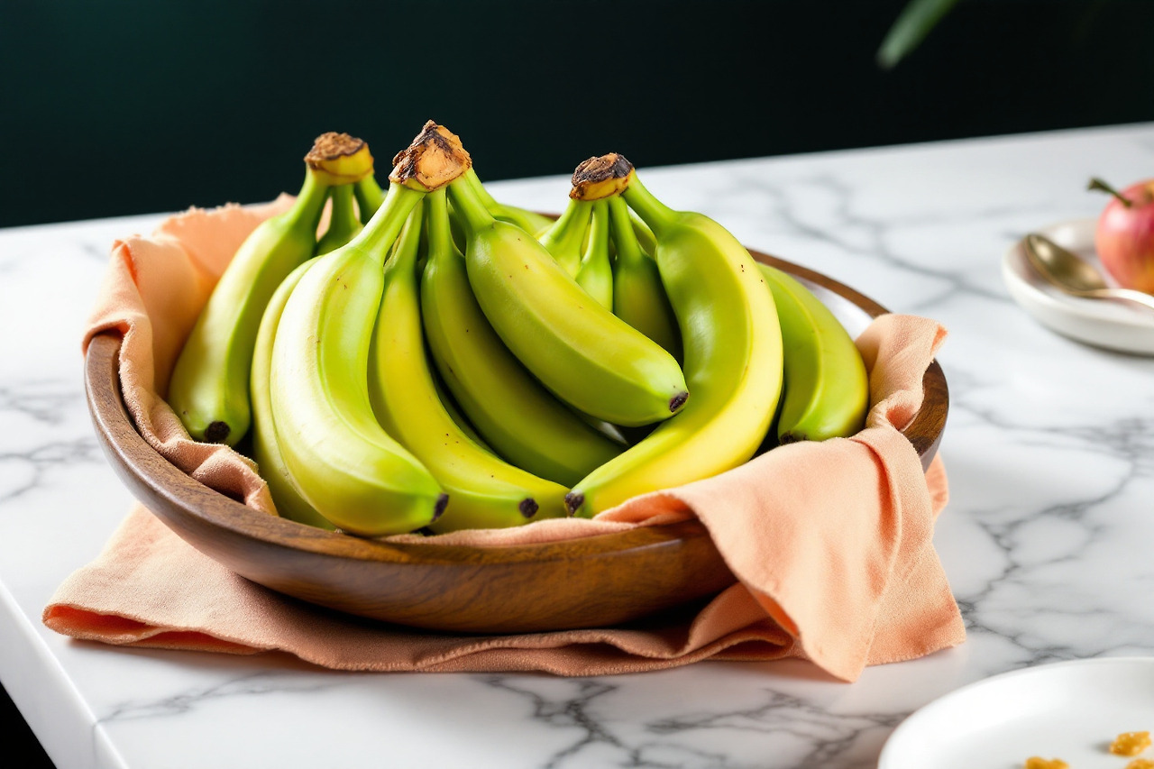 덜익은 초록 바나나