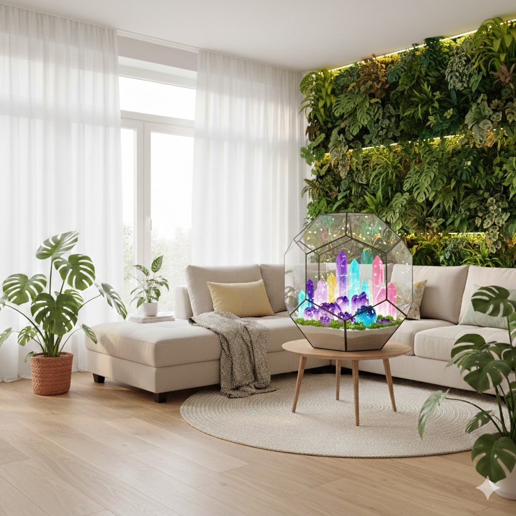 벽면을 이용한 수직 정원