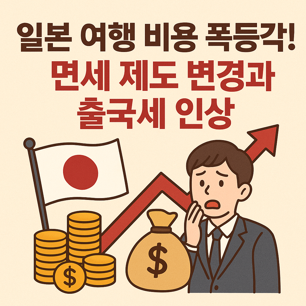 💸 일본 여행 비용 폭등각?! 면세 제도 변경과 출국세 인상