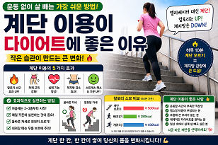 계단 이용이 다이어트에 좋은 이유