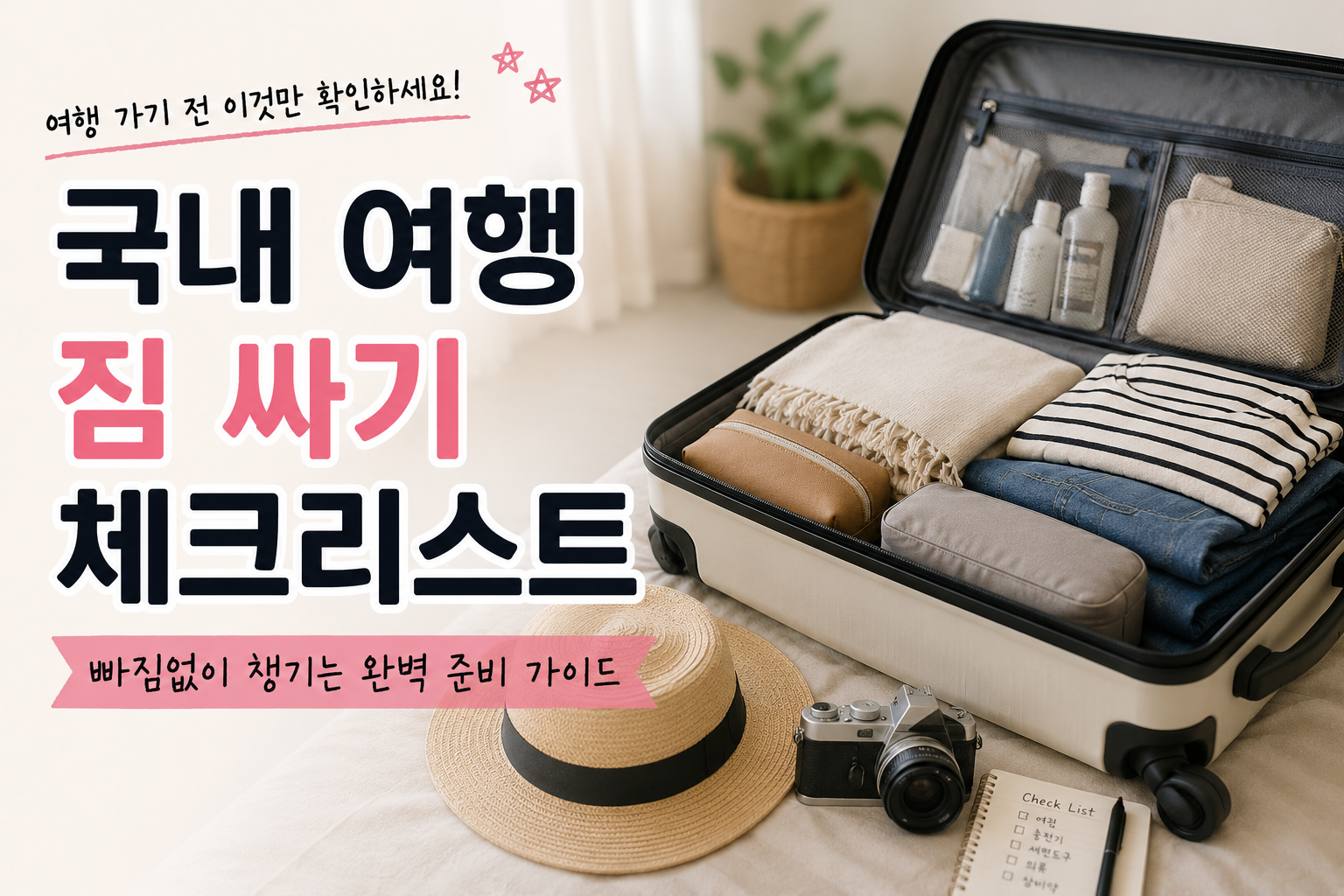 짐 싸기 체크리스트