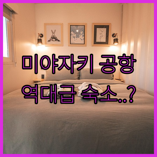 미야자키 공항 숙소 추천 Excell..