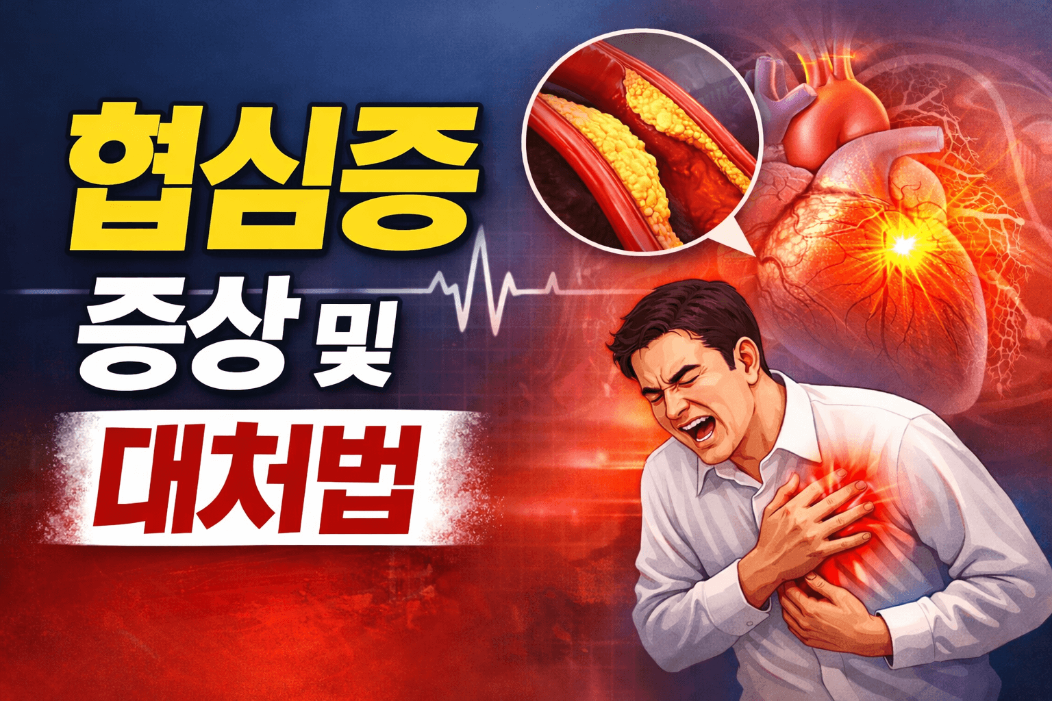 협심증 증상 총정리|초기 증상부터 응급 대처·치료·예방법까지