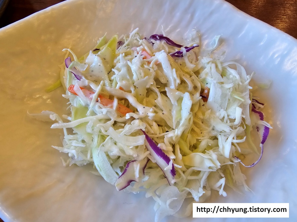 청풍 남원 추어탕 - 양배추 샐러드