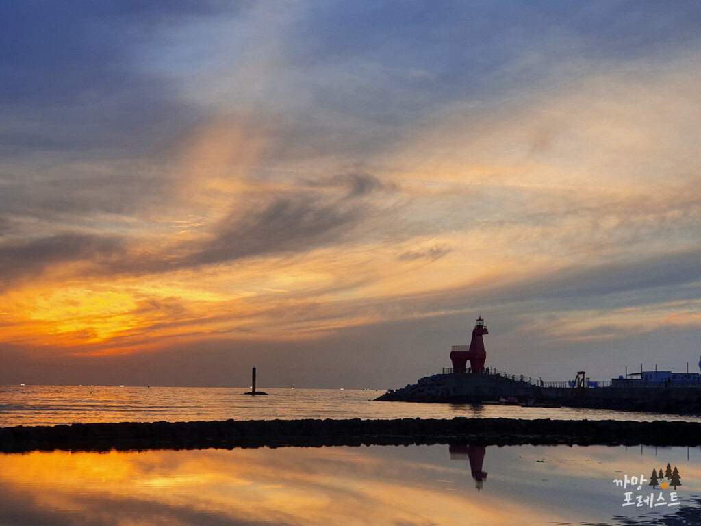 이호테우 해변 말등대 노을