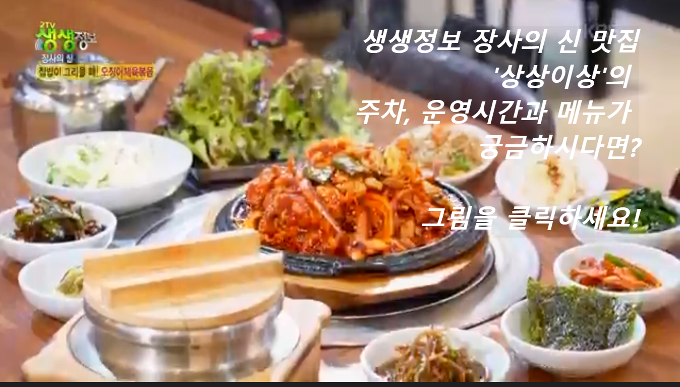 생생정보 장사의 신 오징어제육볶음 남양주 상상이상