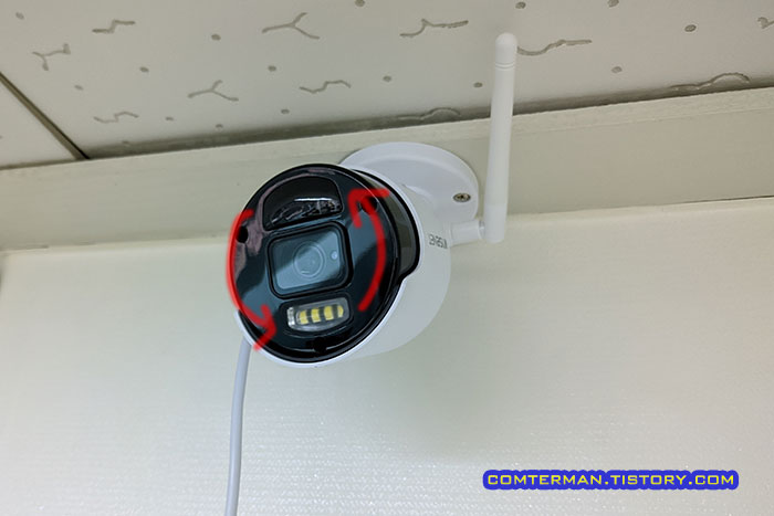 SNK-B73047BW 카메라 설치 방향