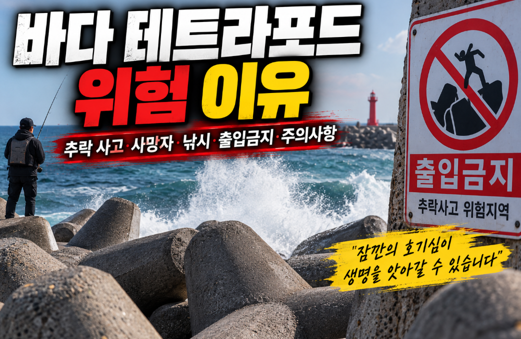 바다 테트라포드 위험 이유｜추락 사고&middot;사망자&middot;낚시&middot;출입금지&middot;주의사항