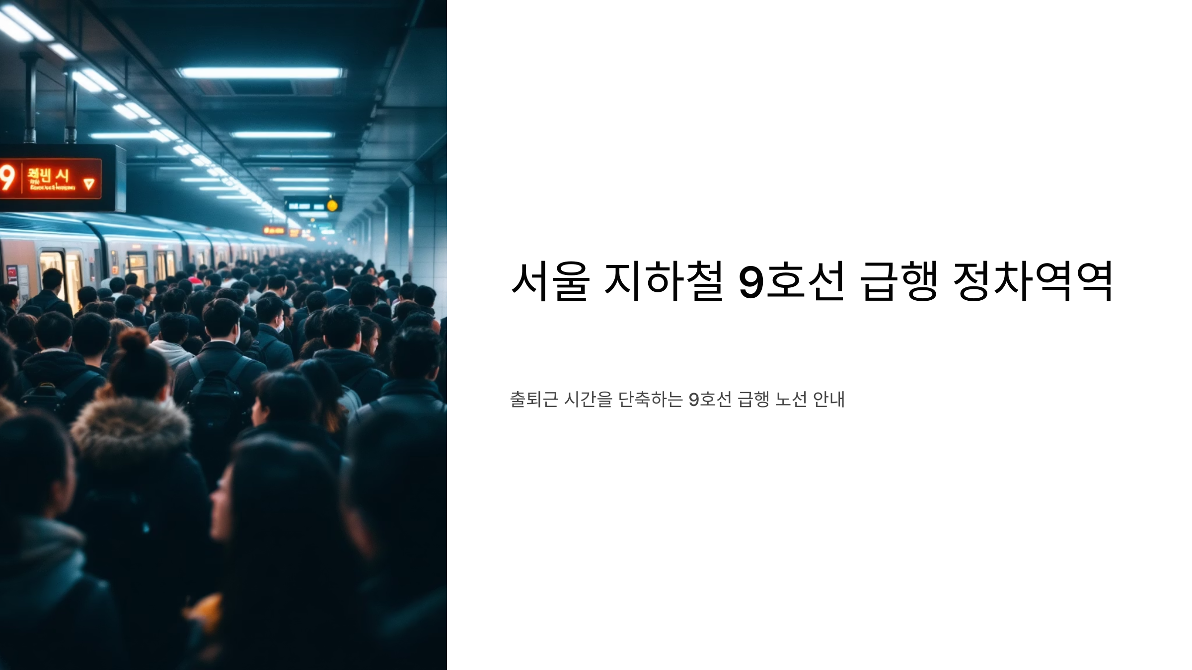 9호선 급행 정차역