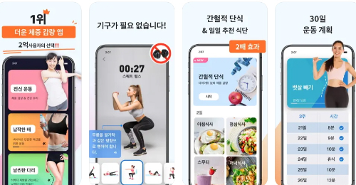 30일 안에 체중 감량 어플 사진