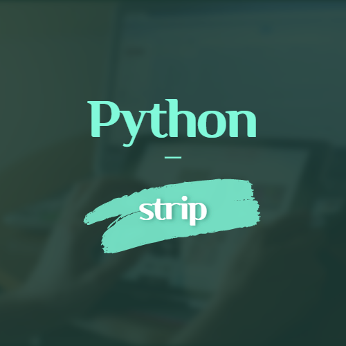 Python strip