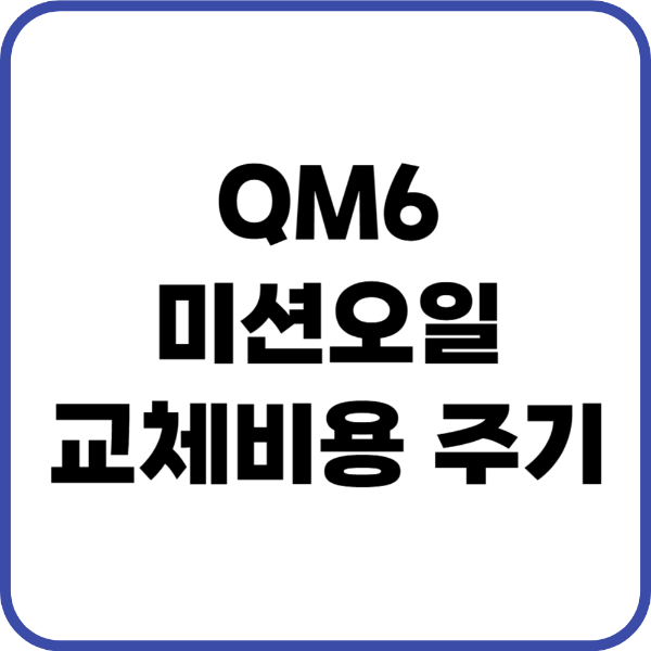 QM6 미션오일
