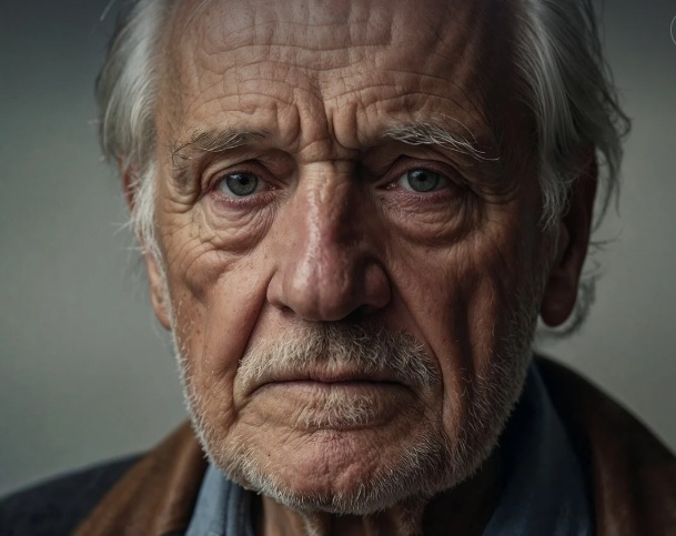 남성 노인의 모습