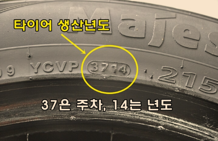 타이어 제조일자 확인법: DOT 4자리로 몇 년 됐는지 계산하고 교체 시기 판정하기