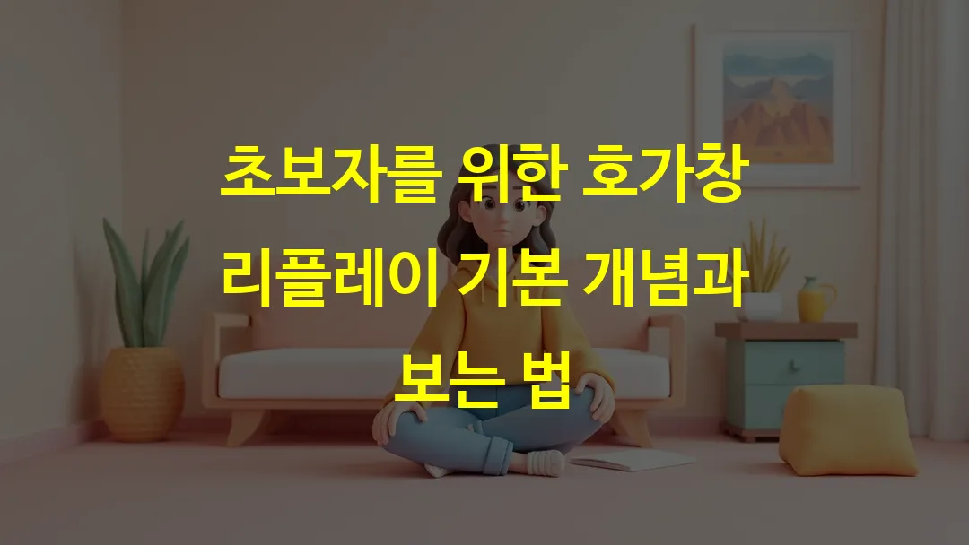초보자를 위한 호가창 리플레이 기본 개념과 보는 법