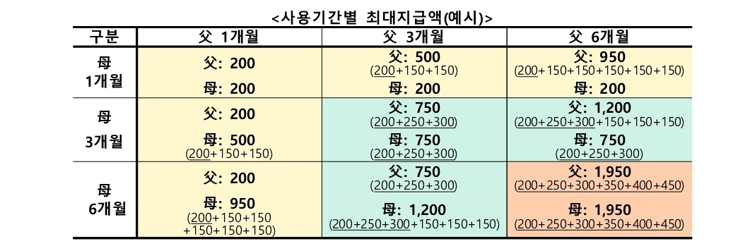 2024년 6+6 육아휴직제 급여