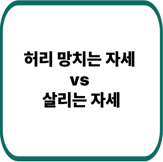 허리디스크 예방 자세 총정리 : 통증 없이 사는 생활 습관 가이드