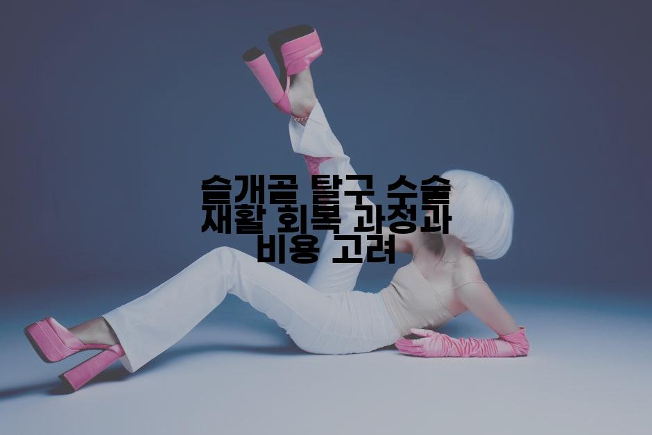 슬개골 탈구 수술 재활 회복 과정과 비용 고려