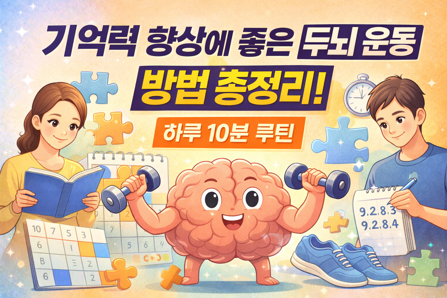 기억력 향상에 좋은 두뇌 운동 방법 총정리