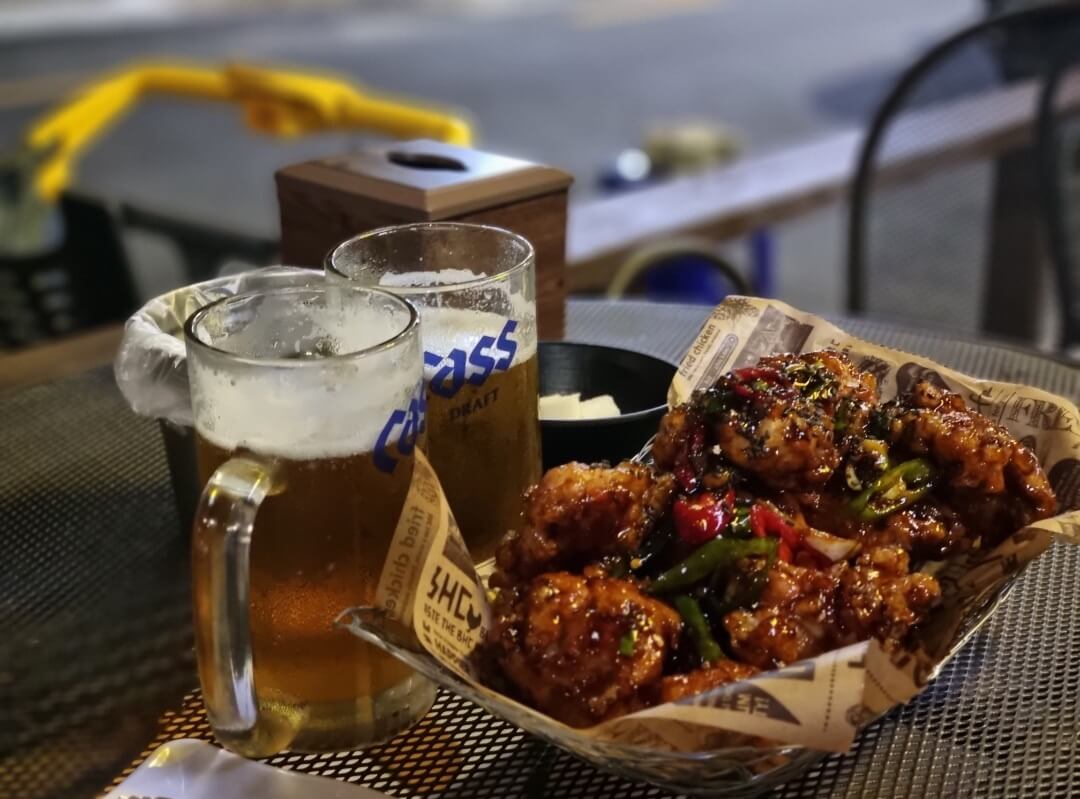 강동구 천호역 맛집 bhc 맛초킹 리뷰 치맥