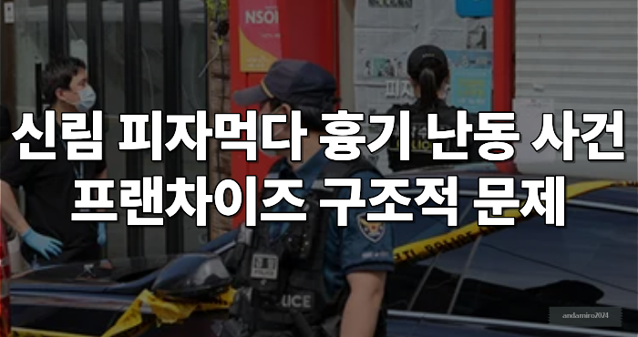 신림 피자먹다 흉기 난동 사건 이미지