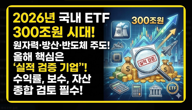 국내 주식 ETF 순위 [2025-2026 최신] 수익률 TOP 10 및 유망 섹터 추천 가이드