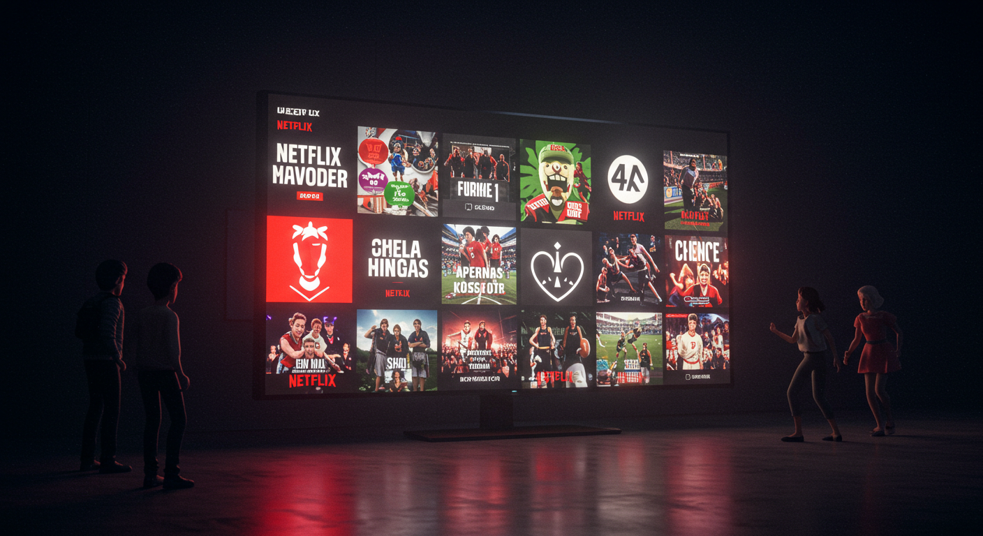 넷플릭스가 스포츠 시장에 진출하는 이유를 표현한 장면