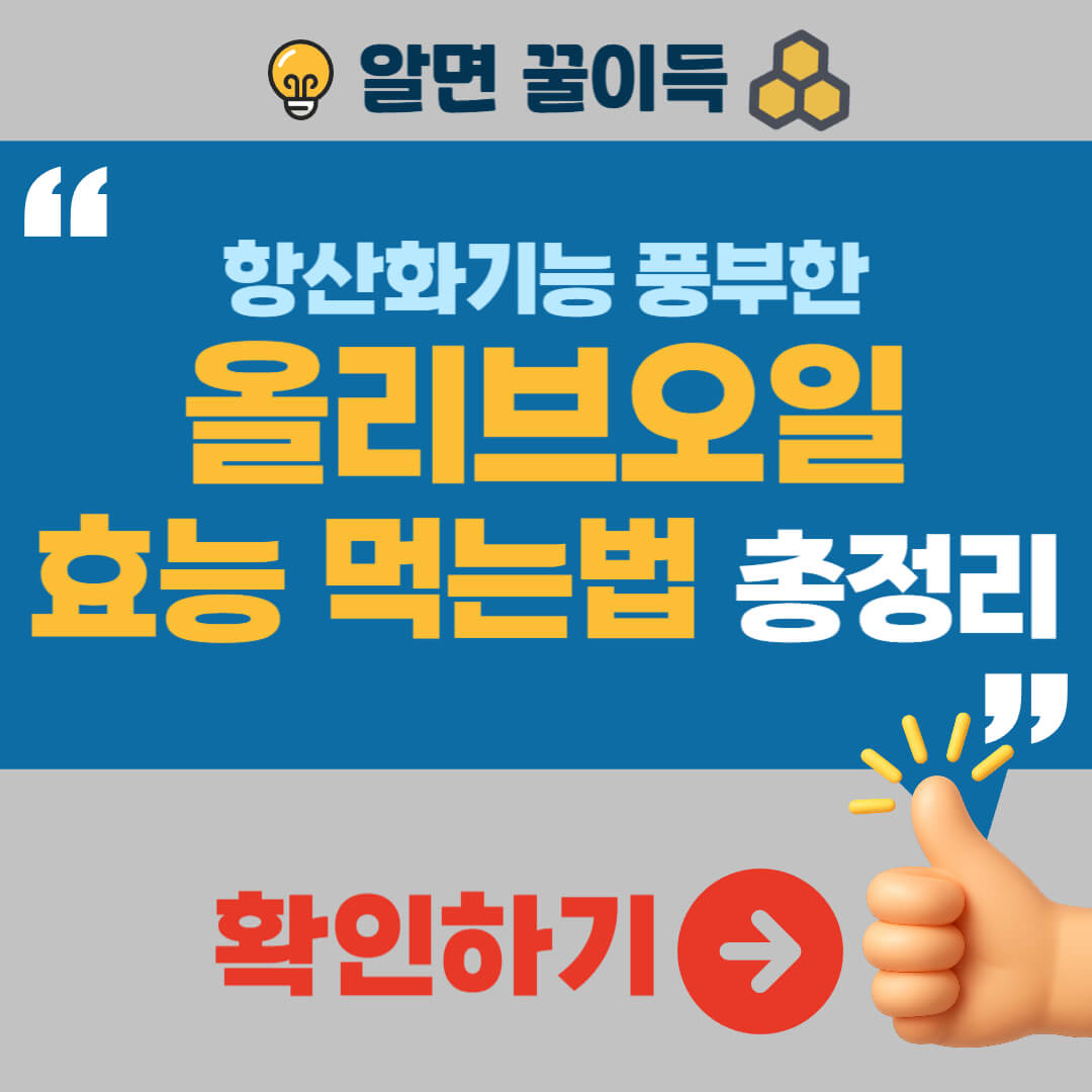 올리브오일 효능