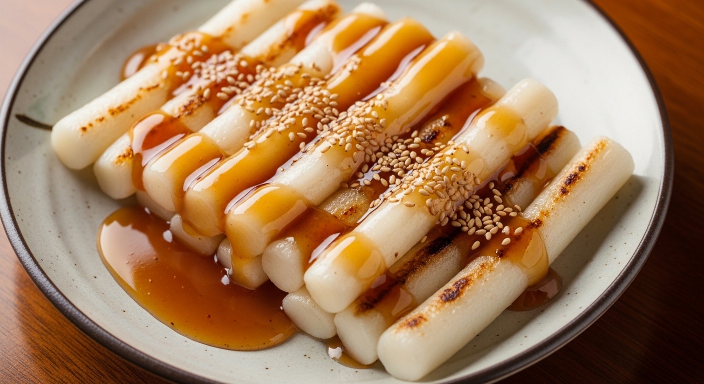 쑥차가래떡