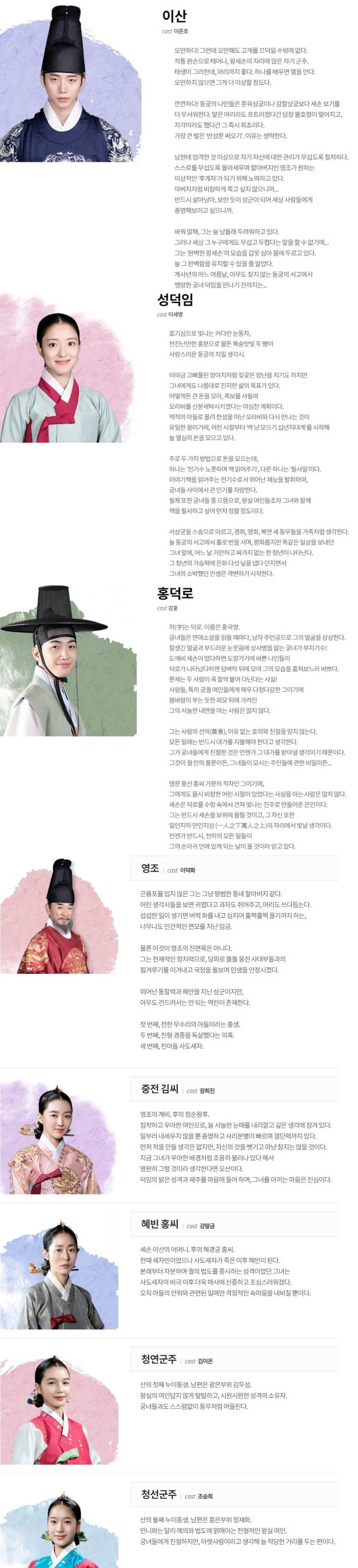 옷소매-붉은-끝동-등장인물