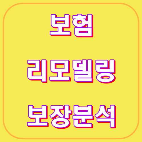 보험 리모델링 보장분석