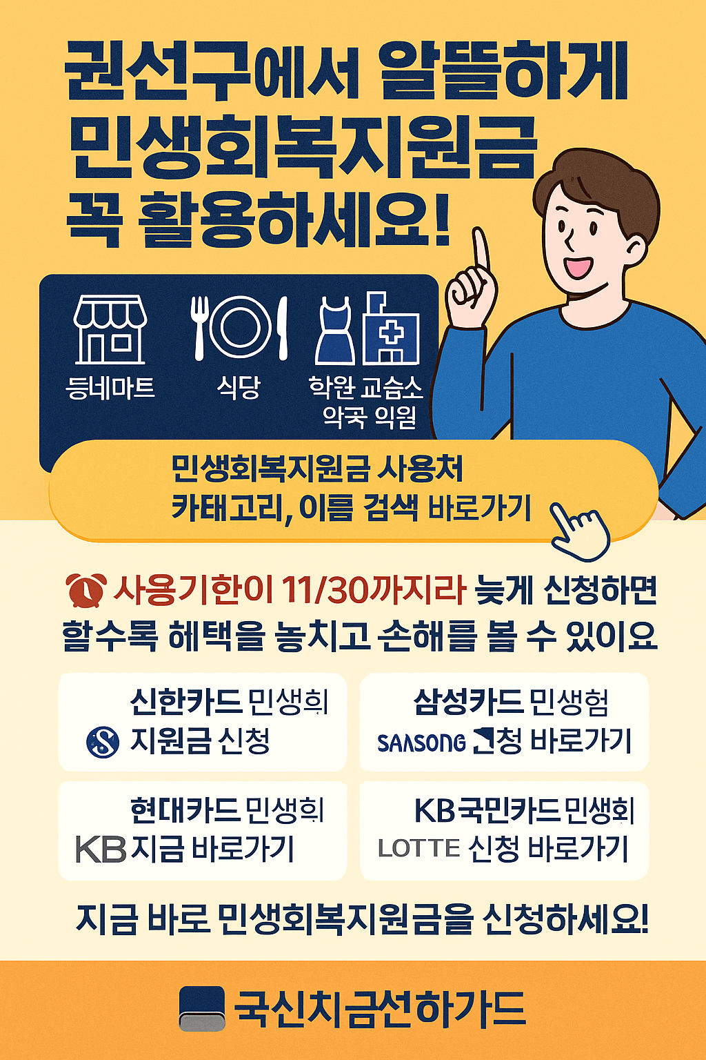 1~2차 민생회복지원금 수원시 권선구 사용처 바로가기