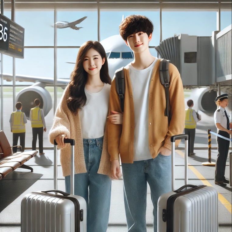 유럽 여행 공항 도착