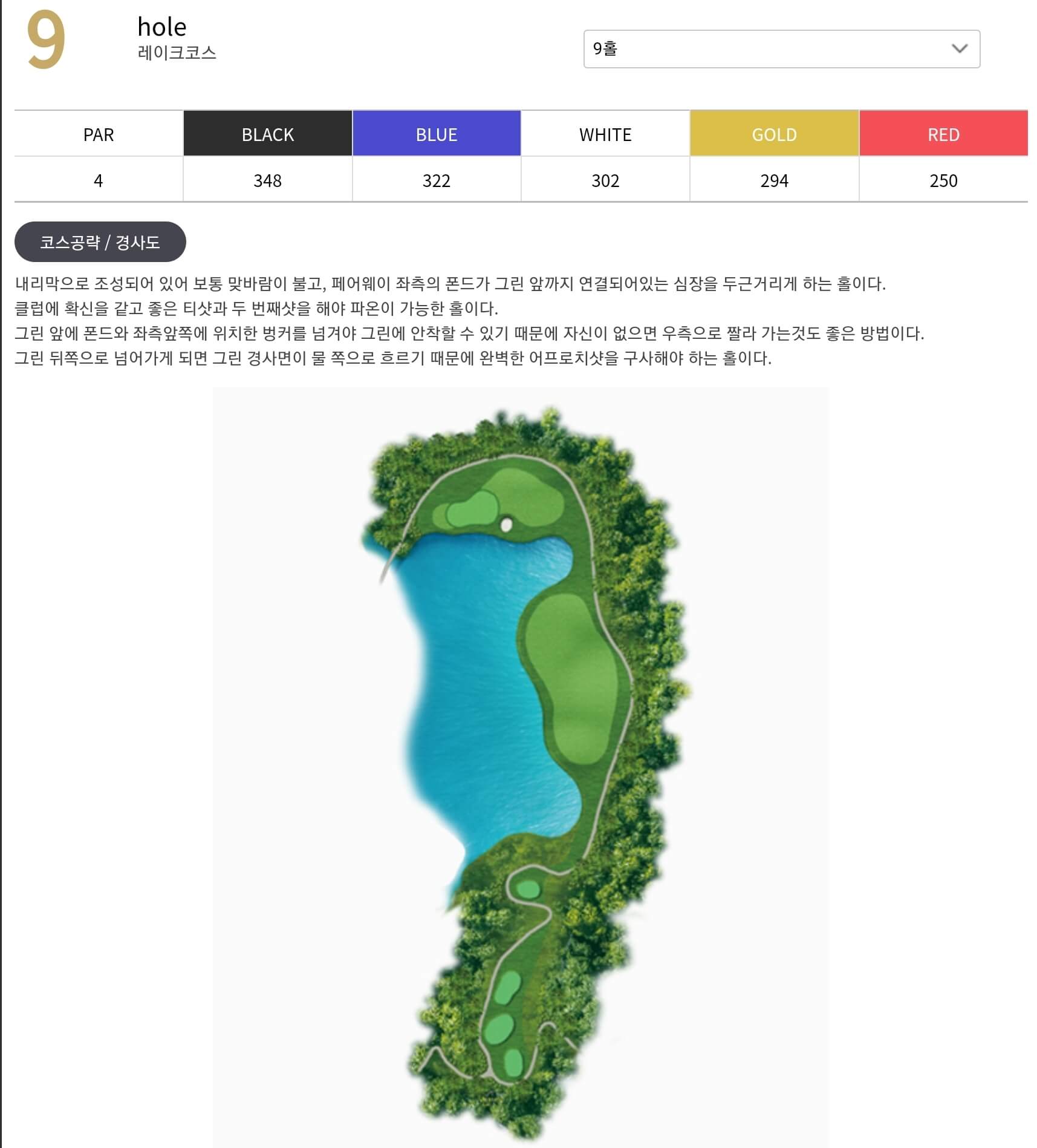 세현 컨트리클럽 레이크코스 9