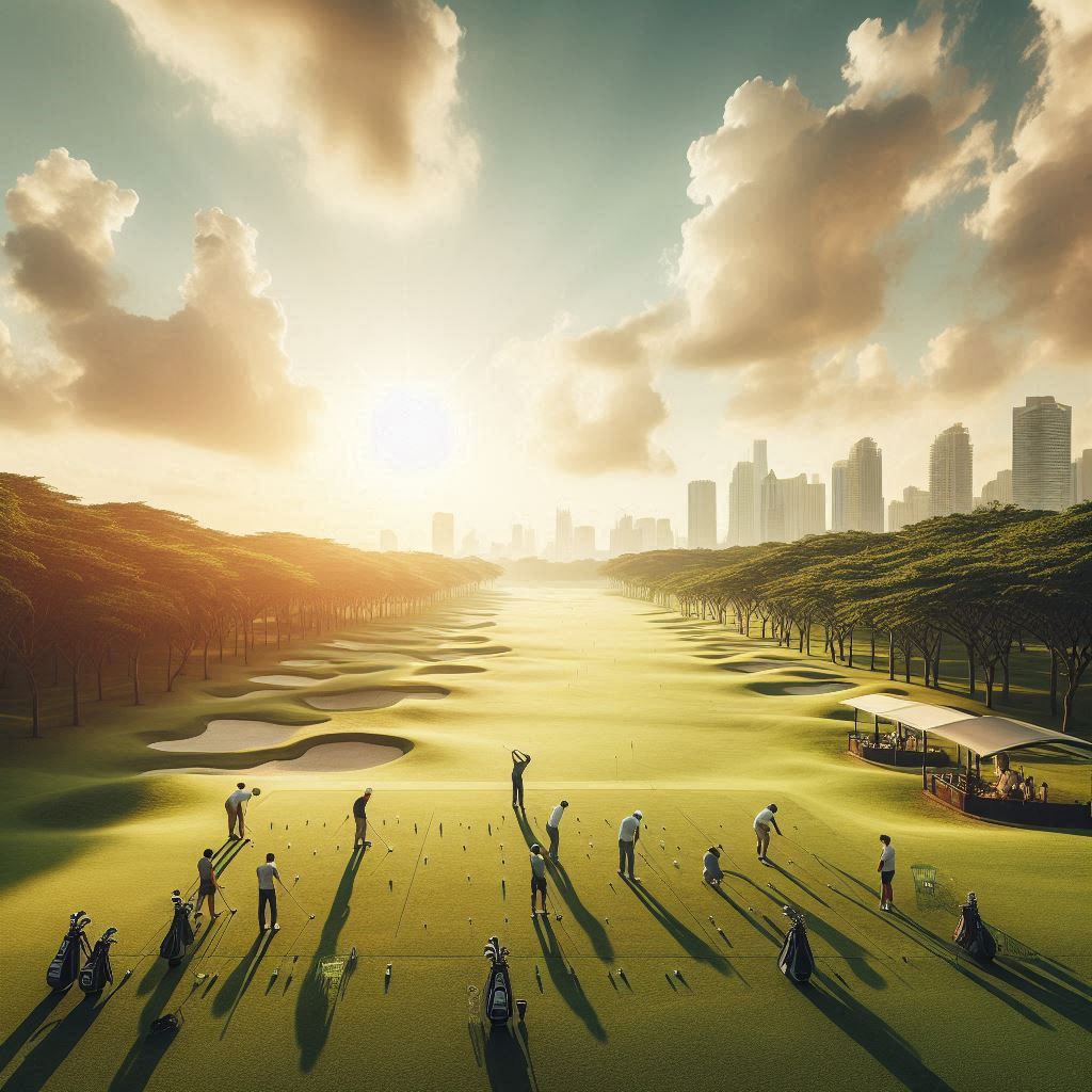 실외골프연습장 배경