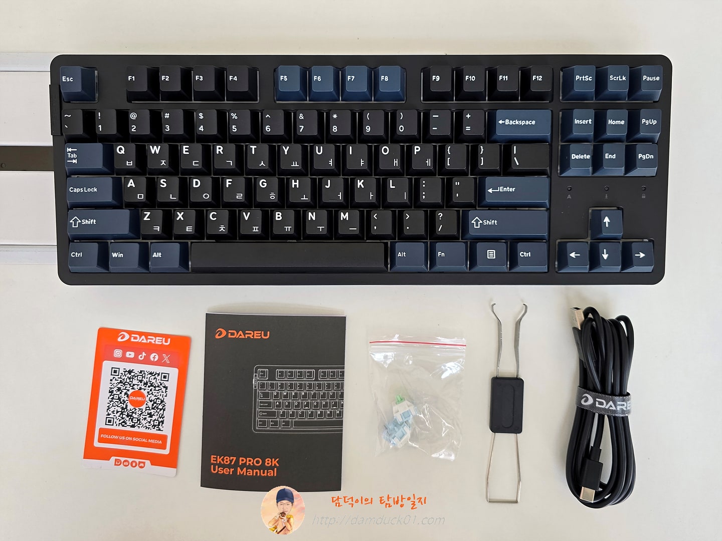 다얼유 EK87PRO 8K 유선 기계식 키보드