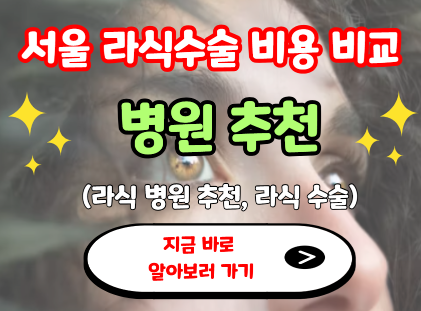 서울 라식수술 비용 비교 및 병원 추천