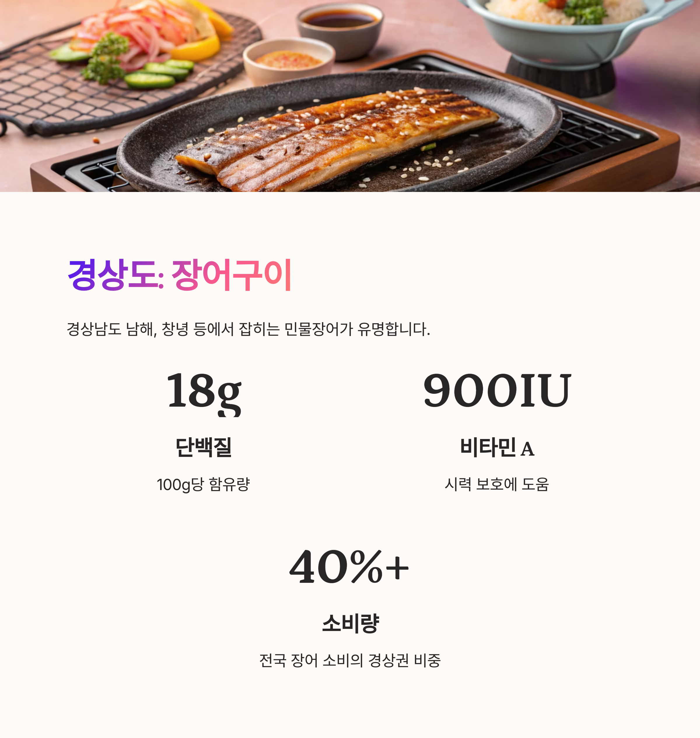 경상도 : 장어구이