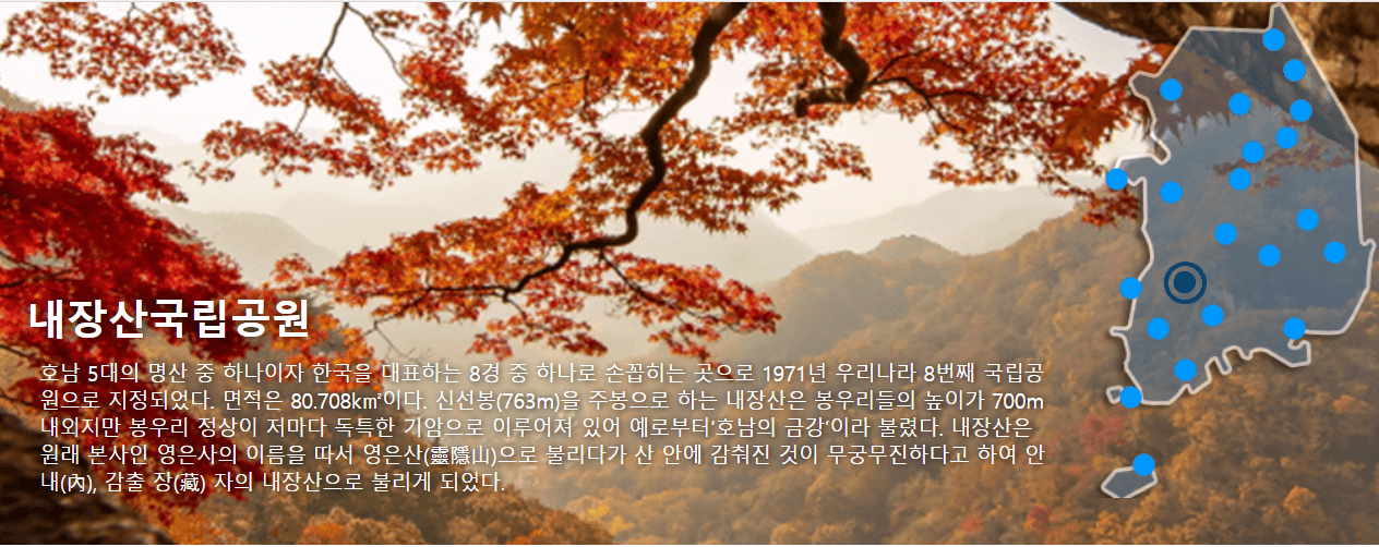 내장산 홈페이지