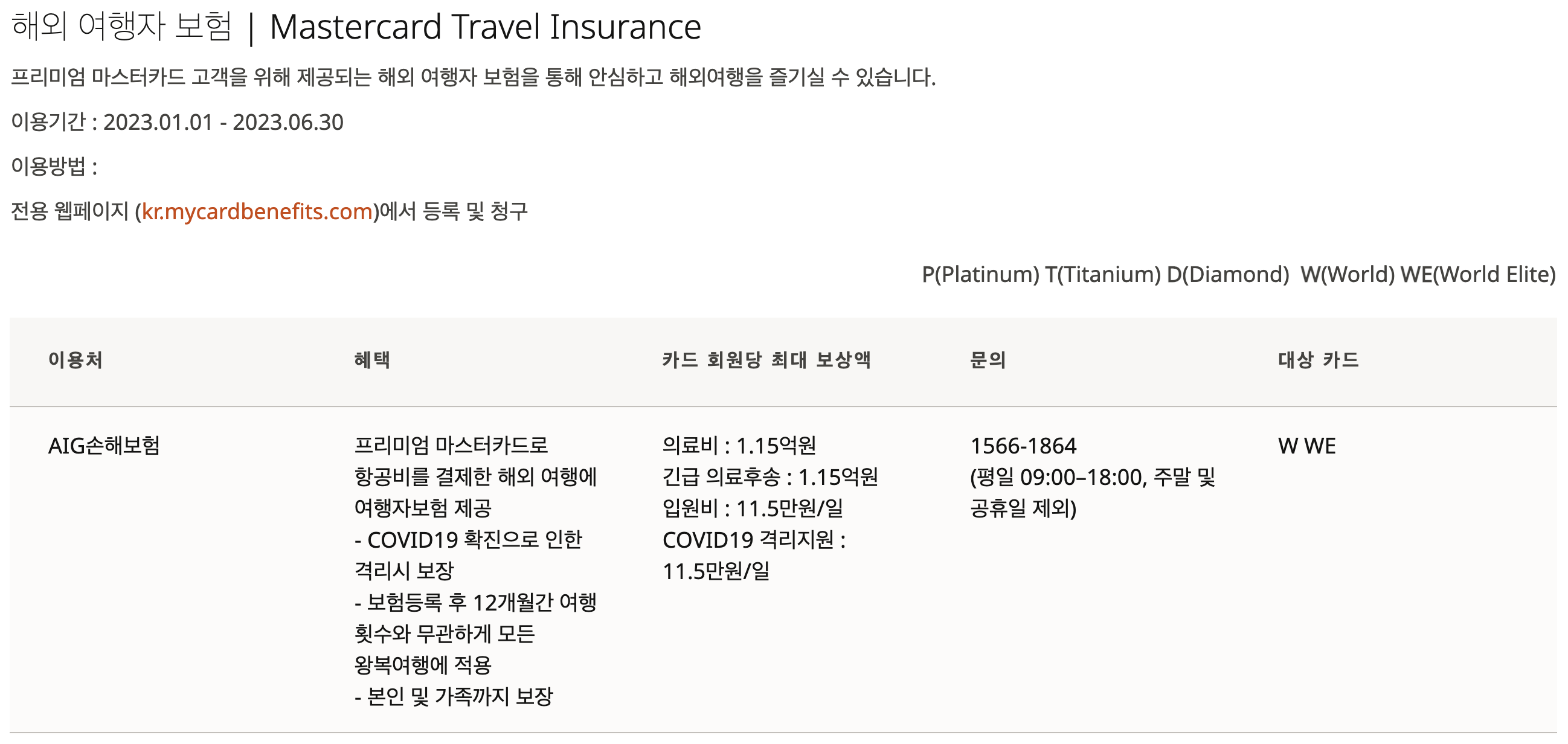 해외 여행자 보험 무료 가입 방법 - 마스터 유니온페이 현대 국민 BC 카드 프로모션