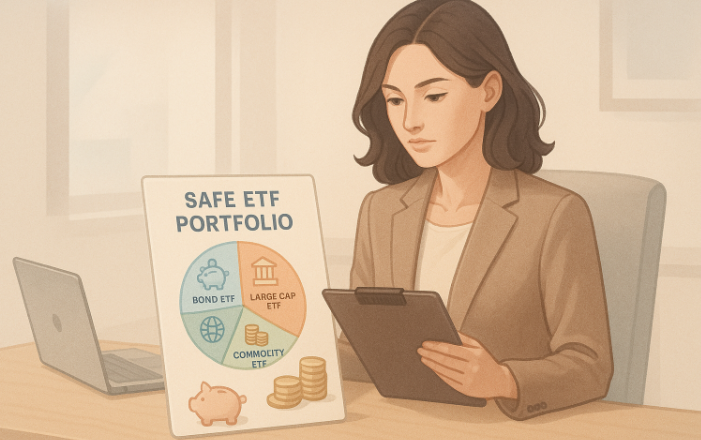 포트폴리오를 구성중인 여성이미지