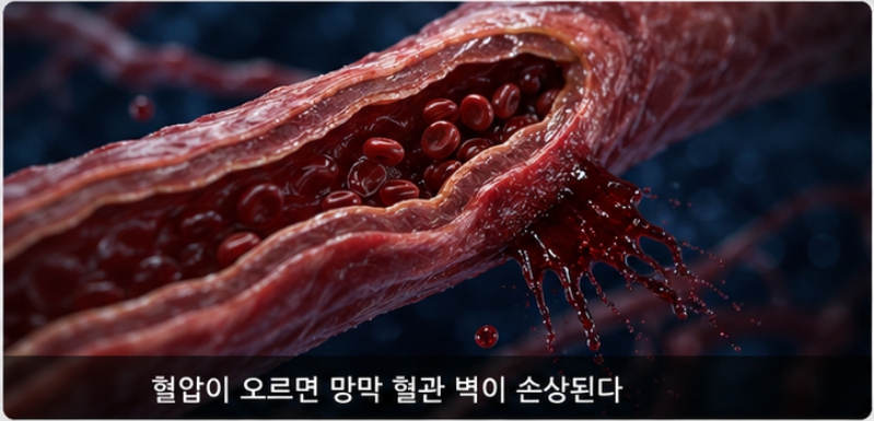 망막 혈관 압박의 발생 메커니즘