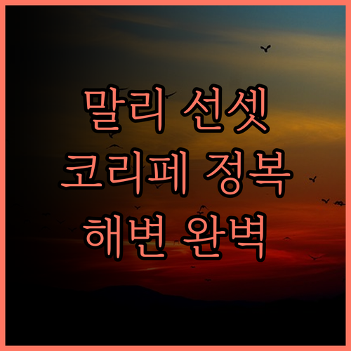 말리 리조트 선라이즈 비치 후기..