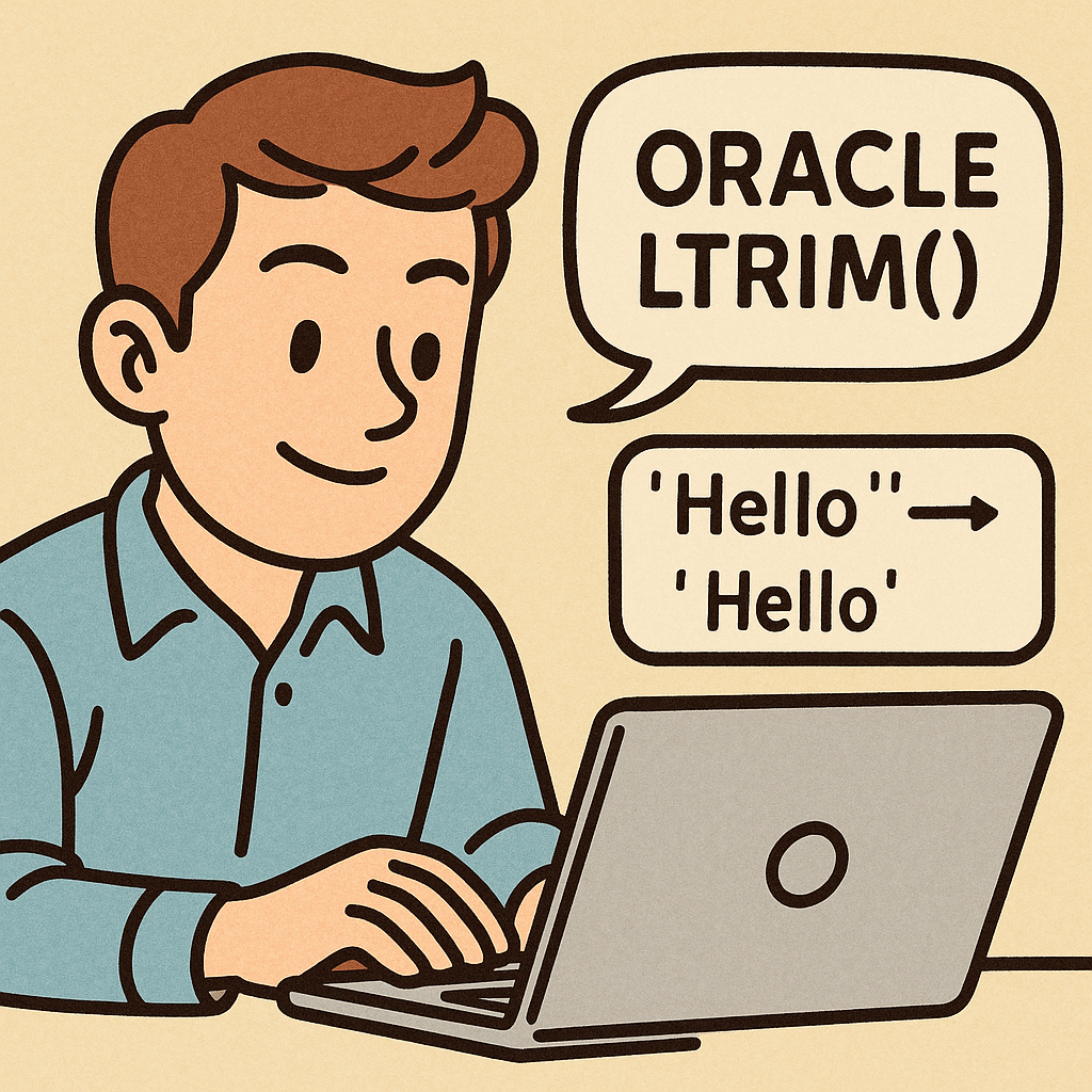 오라클 LTRIM()으로 문자열 앞 공백 제거하는 방법