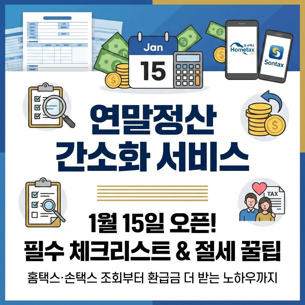 연말정산 간소화 서비스 오픈일 조회 기간 완벽하게 챙기는 방법