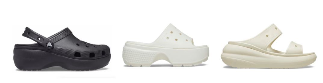 크록스 통굽 슬리퍼 3가지