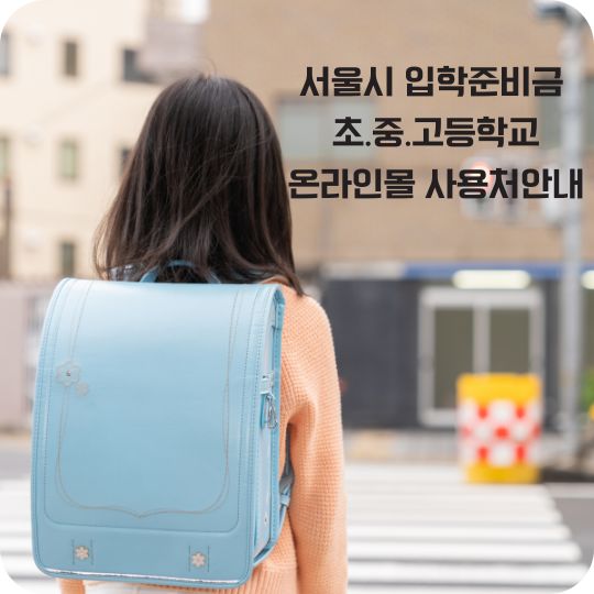 서울시 입학준비금 온라인몰