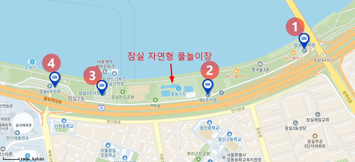 한강 수영장 주차장 정보 2024(뚝섬, 여의도, 잠원, 잠실, 난지, 양화)
