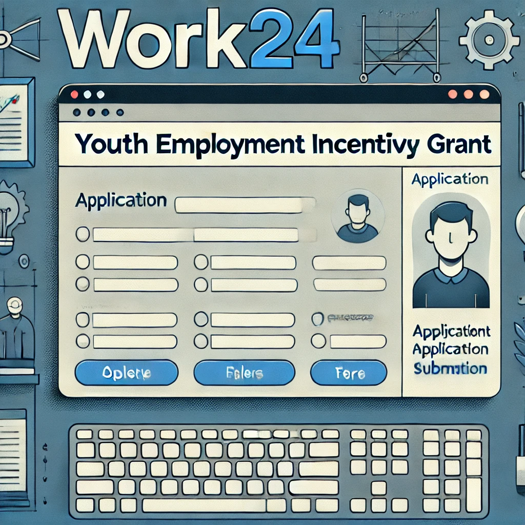 고용24 누리집에서 청년 일자리도약 장려금 신청 방법 안내 화면